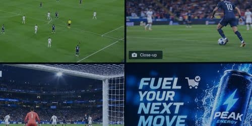 Multiview as a service live sports streaming ads